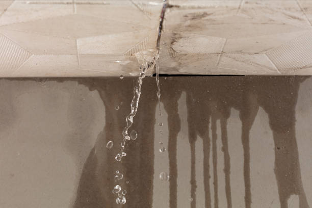 Professional Water Damage Restoration technician working in Crystal Beach, FL